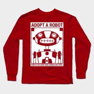 Robot Adoption Long Sleeve T-Shirt